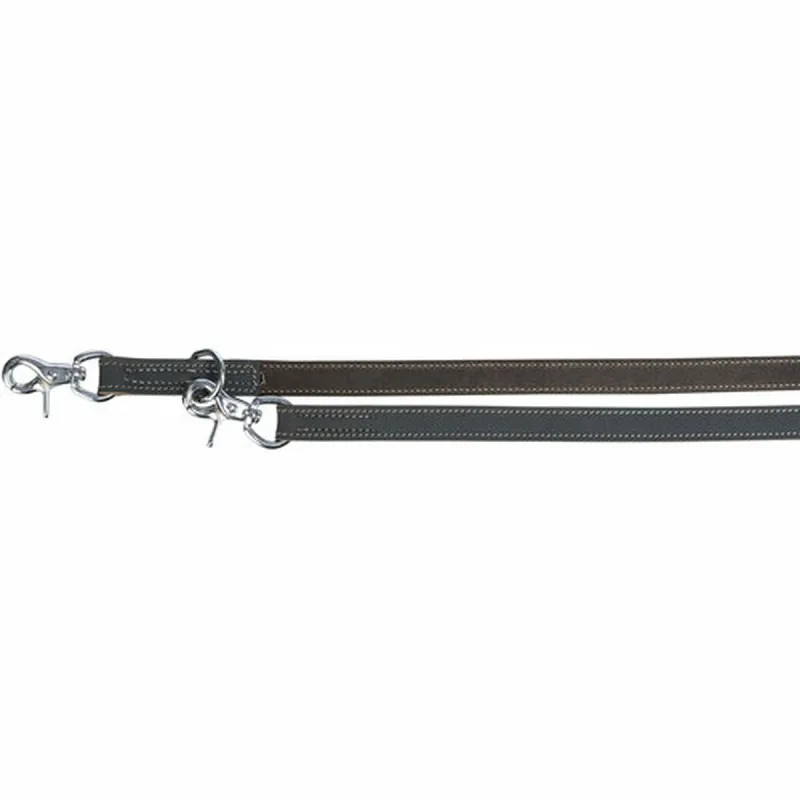Adjustable dog leash Trixie Rustic Grey 2 m L/XL