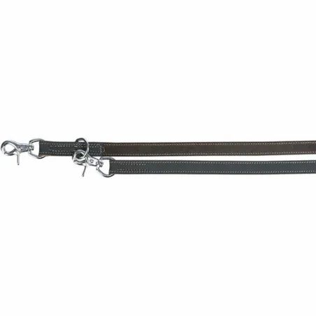 Adjustable dog leash Trixie Rustic Grey 2 m L/XL
