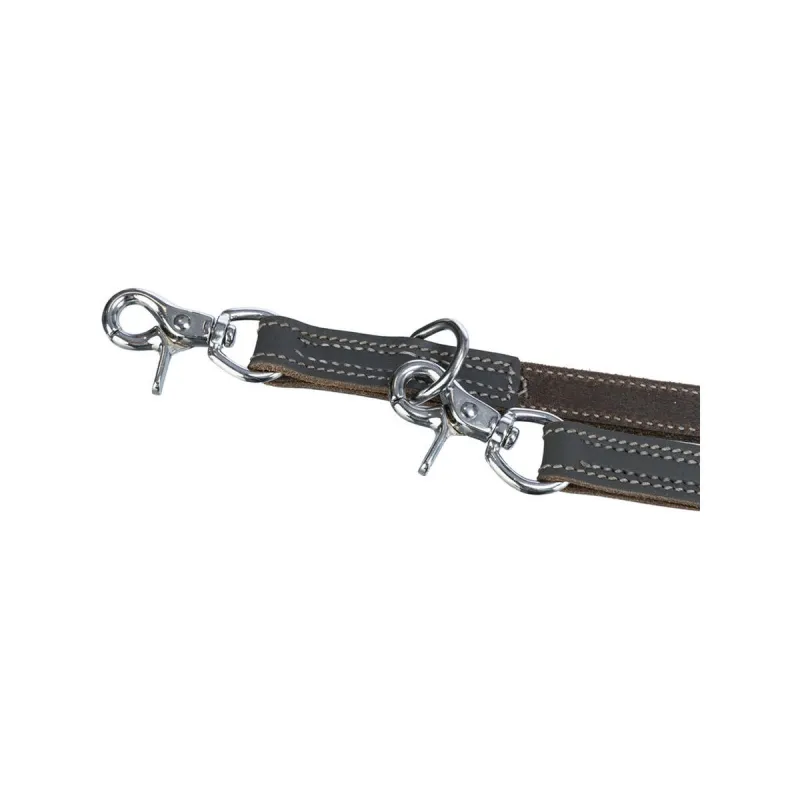 Adjustable dog leash Trixie Rustic Grey 2 m L/XL