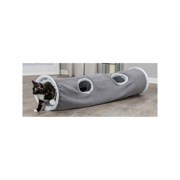 Taitettava Tunneli Lemmikille Trixie Harmaa Ø 27 × 116 CM