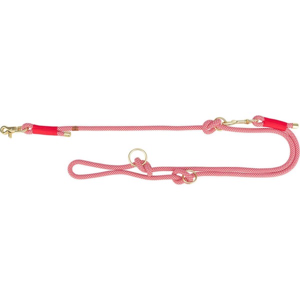 Regulējama suņu pavada Trixie Soft Rope Sarkans Krēmkrāsa XS S XS/S