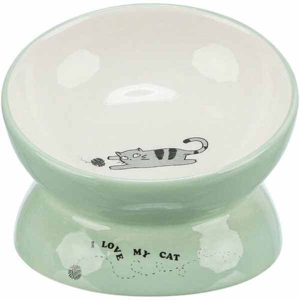 Dog Feeder Trixie White Green Ø 13 cm 150 ml