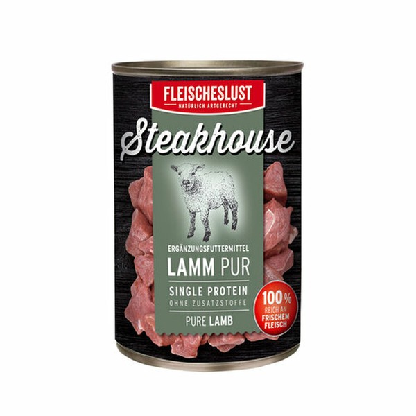 Wet food Fleischeslust Pure 400 gr Lamb