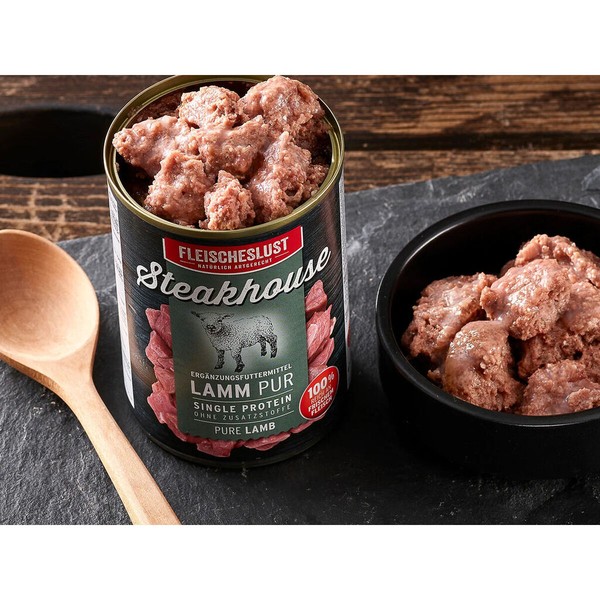 Wet food Fleischeslust Pure 400 gr Lamb