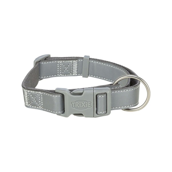 Dog collar Trixie Premium Reflect Graphite M/L
