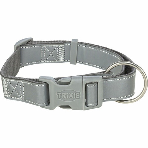 Dog collar Trixie Premium Reflect Graphite M/L