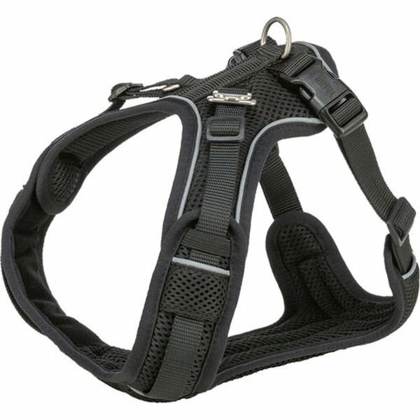 Dog Harness Trixie Premium FlexMesh Black S-M