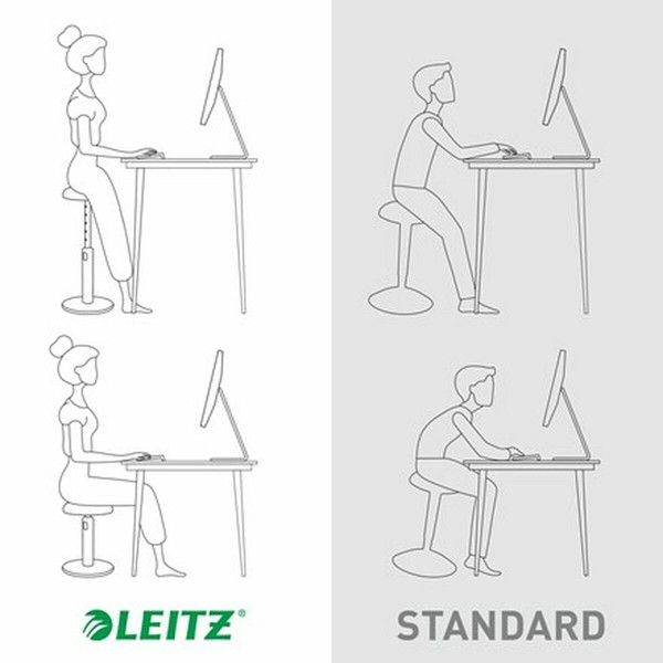 Ergonomiska taburete Leitz Ergo Cosy Active Plastmasa