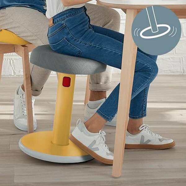 Эргономичный табурет Leitz Ergo Cosy Active Жёлтый Пластик