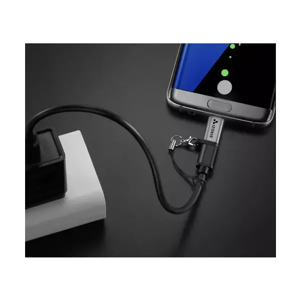USB-C - USB micro B 2.0 -sovitin
