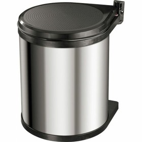 Jäteastia Hailo Compact-Box Teräs 15 L Musta Harmaa Integroituva