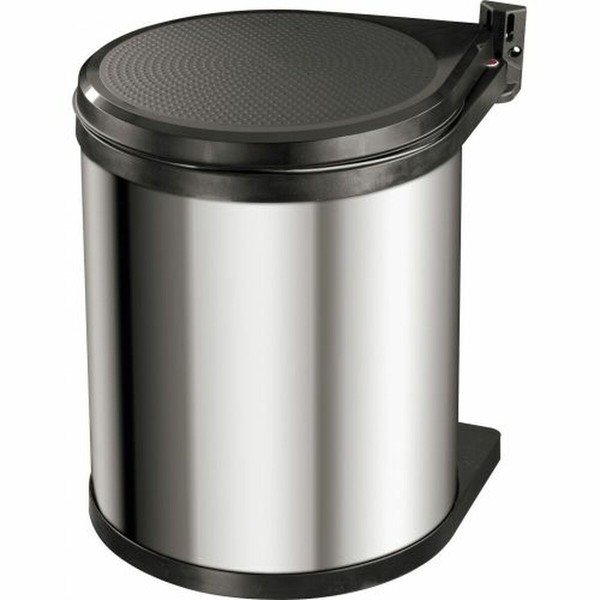 Jäteastia Hailo Compact-Box Teräs 15 L Musta Harmaa Integroituva