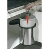 Waste bin Hailo Compact-Box Steel 15 L Black Grey Integrable