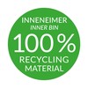 Waste bin Hailo Compact-Box Steel 15 L Black Grey Integrable