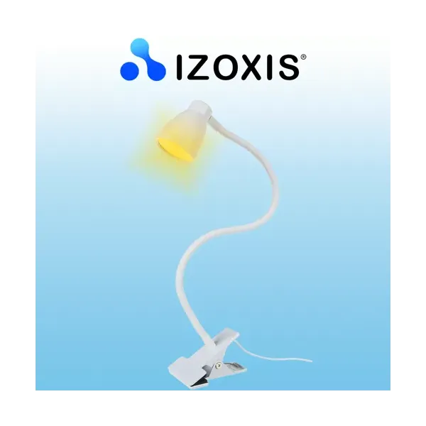 Desk lamp with clip - white Izoxis 19455