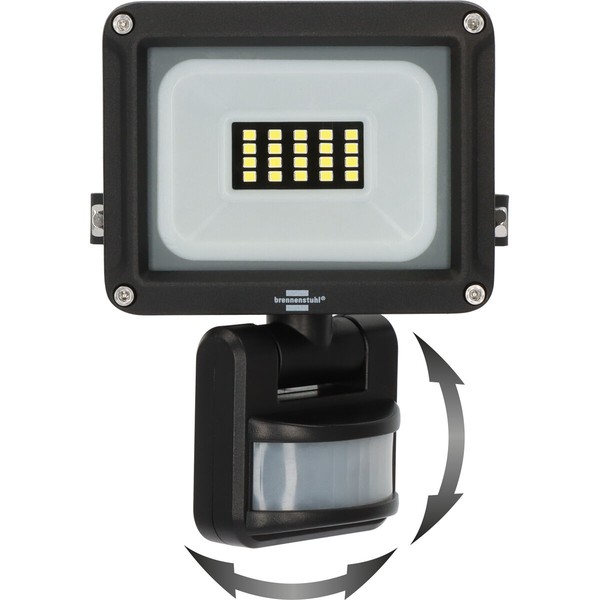 LED spotlight Brennenstuhl JARO D 50 W 5800 Lm Musta Liiketunnistin (6500 K)