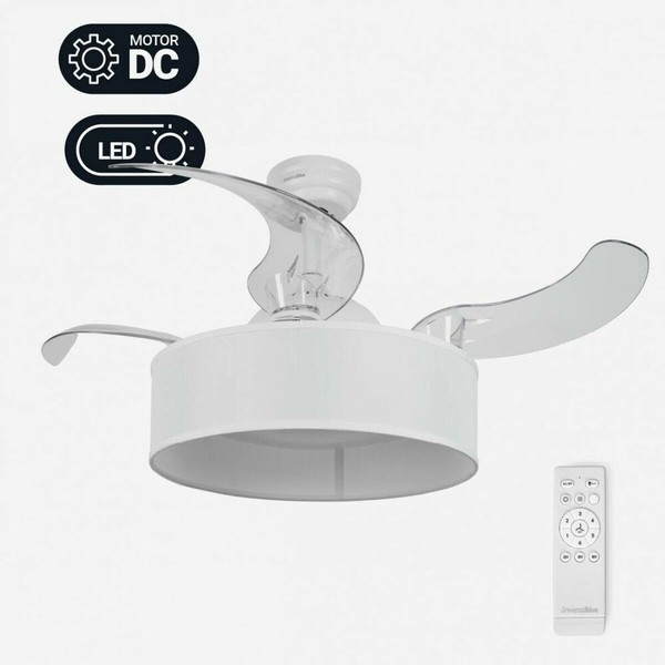 Kattotuuletin Universal Blue JALOQUE WFW Ø 104 cm Valkoinen 65 W