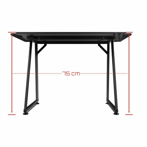 rakstāmgalds GAMING DRIFT DRDZ75 Melns Melns/Sarkans 100 x 60 cm
