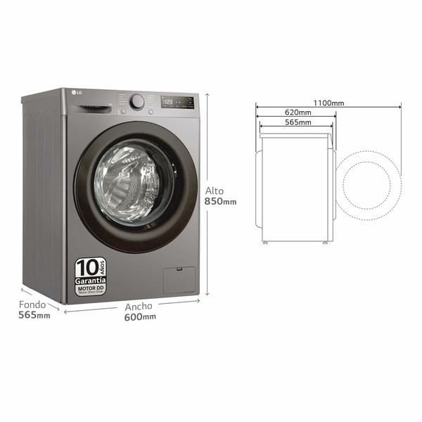 Pesukone LG F4WR5009A6M 60 cm 1400 rpm 9 kg