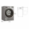 Pesukone LG F4WR5009A6M 60 cm 1400 rpm 9 kg