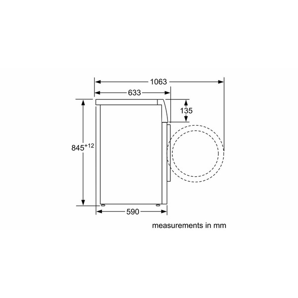 Pesukone Siemens AG WM12N265ES 60 cm 1200 rpm 8 kg