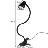 Desk lamp with clip - black Izoxis 19454