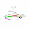 Ceiling Fan CristalRecord ANTILA MINI RGB WH RETRAC White