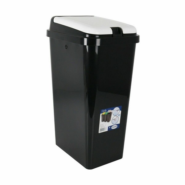 Мусорное ведро Tontarelli Bido Чёрный Прямоугольный 38 x 29 x 65 cm (6 штук)