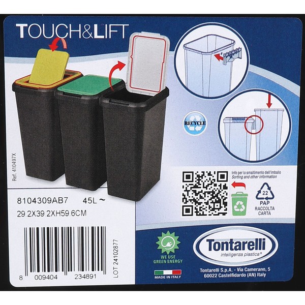 Waste bin Tontarelli IN7307 (45 l)