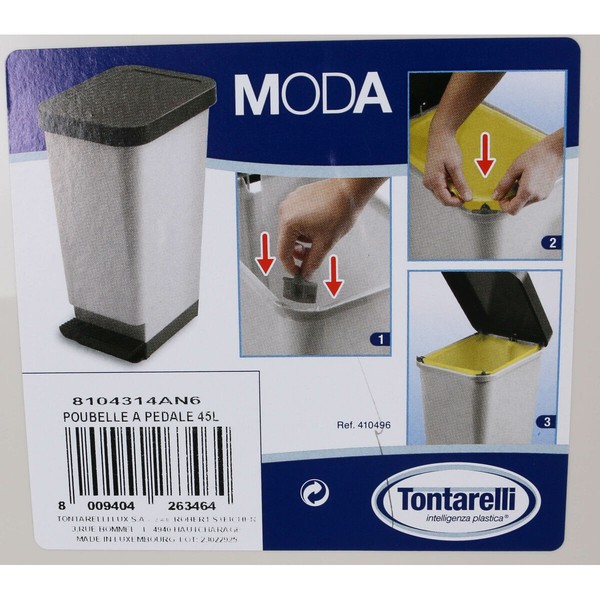 Pedalų dėžė Tontarelli Moda Ruda (4 vnt.)
