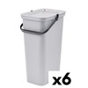 Rūšiavimo šiukšlių dėžė Tontarelli Moda 24 L Balta (6 vnt.)