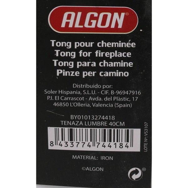 Grilio žnyplės Algon 40 x 10 x 1,6 cm Barbekiu (18 vnt.)