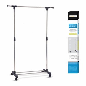 Jatkettava takkiteline Confortime 49509 (90-145 x 42 x 90-160 cm)