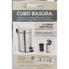 Waste bin with pedal Confortime Silver 3 L (6 Units)