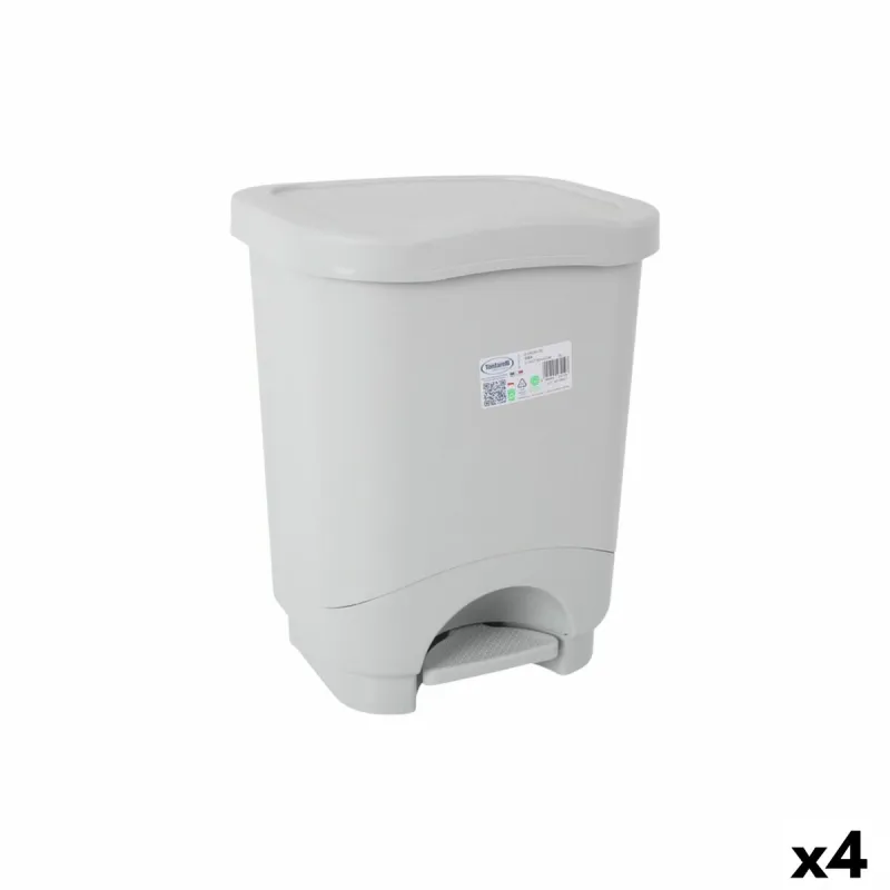 Roskasanko polkimella Tontarelli Idea Harmaa 18 L (4 osaa)