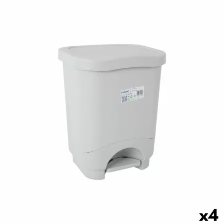 Мусорное ведро с педалью Tontarelli Idea Серый 18 L (4 штук)