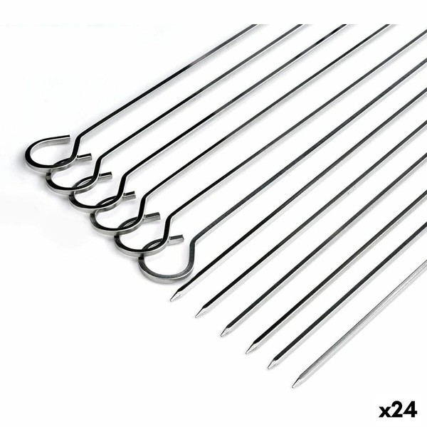 Šašlykinių rinkinys Algon Metalinis 27 cm 6 Dalys (24 vnt.)