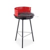 Kokogļu Barbekjū uz Statīva Algon Melns Sarkans 42 x 76,5 cm (2 gb.)