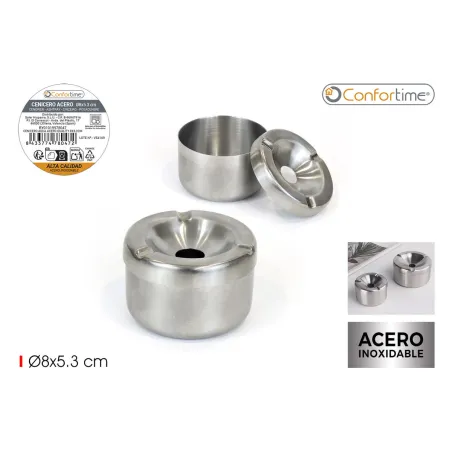 Ashtray Confortime Steel (24 Units)