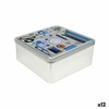 Daudzfunkcionāla Kaste Confortime Tailor Metāls 19,7 x 19,7 x 8 cm (12 gb.)