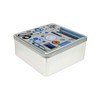 Daudzfunkcionāla Kaste Confortime Tailor Metāls 19,7 x 19,7 x 8 cm (12 gb.)