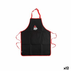 Prijuostė Algon 61 x 75,5 cm Juoda Barbekiu