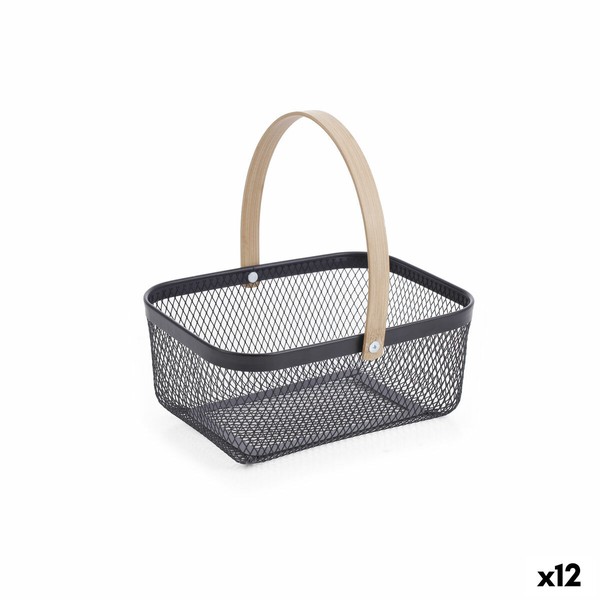 Basket Confortime Metal Bamboo (12 Units)