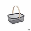 Basket Confortime Metal Bamboo (12 Units)