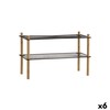 Shelves MobleKit Metal Bamboo 63 x 26 x 39 cm (6 Units)