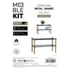 Lentyna MobleKit Metalinis Bambukas 63 x 26 x 39 cm (6 vnt.)