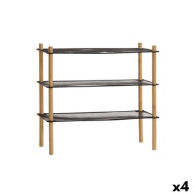 Hyllyt MobleKit Metalli Bambu 63 x 26 x 57 cm (4 osaa)