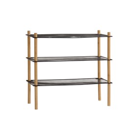 Hyllyt MobleKit Metalli Bambu 63 x 26 x 57 cm (4 osaa)