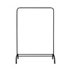 Takkiteline MobleKit Musta 18 mm 104 x 41 x 152 cm (6 osaa)