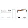 Coat rack MobleKit Black 18 mm 104 x 41 x 152 cm (6 Units)